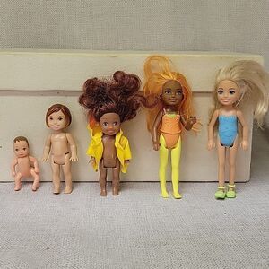 5 small dolls Kid Kore,  Mattel